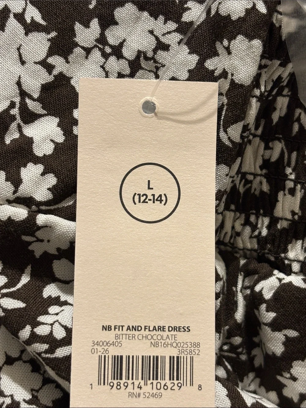 No Boundaries Fit and Flare Dress with Puff Sleeves - Size Large